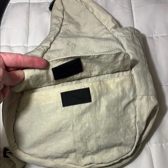 AMERIBAG 17" DISTRESSED NYLON HEALTHY BACK BAG TOTER (SMALL) CROSSBODY SLINGBAG - Picture 6 of 15